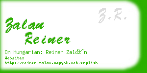 zalan reiner business card